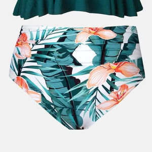 Cupshe High Waisted Floral Plus Size Bikini Bottom 4X